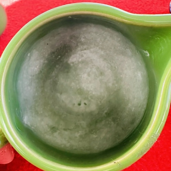 FIESTA Sugar & Creamer Tray Set Shamrock Green Cobalt Blue NO LID Homer Laughlin - Picture 12 of 12